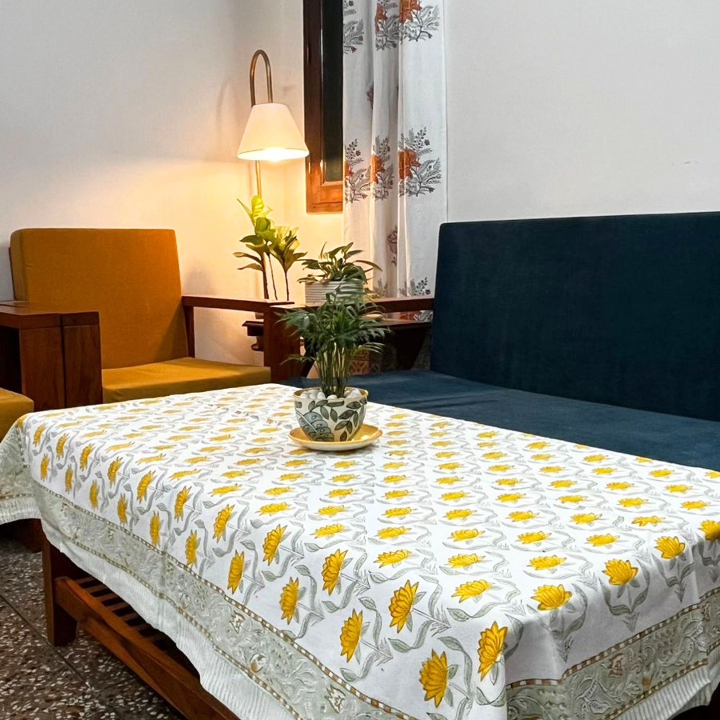 Darbar E Khaas - Hand Block Printed Center Table Cover