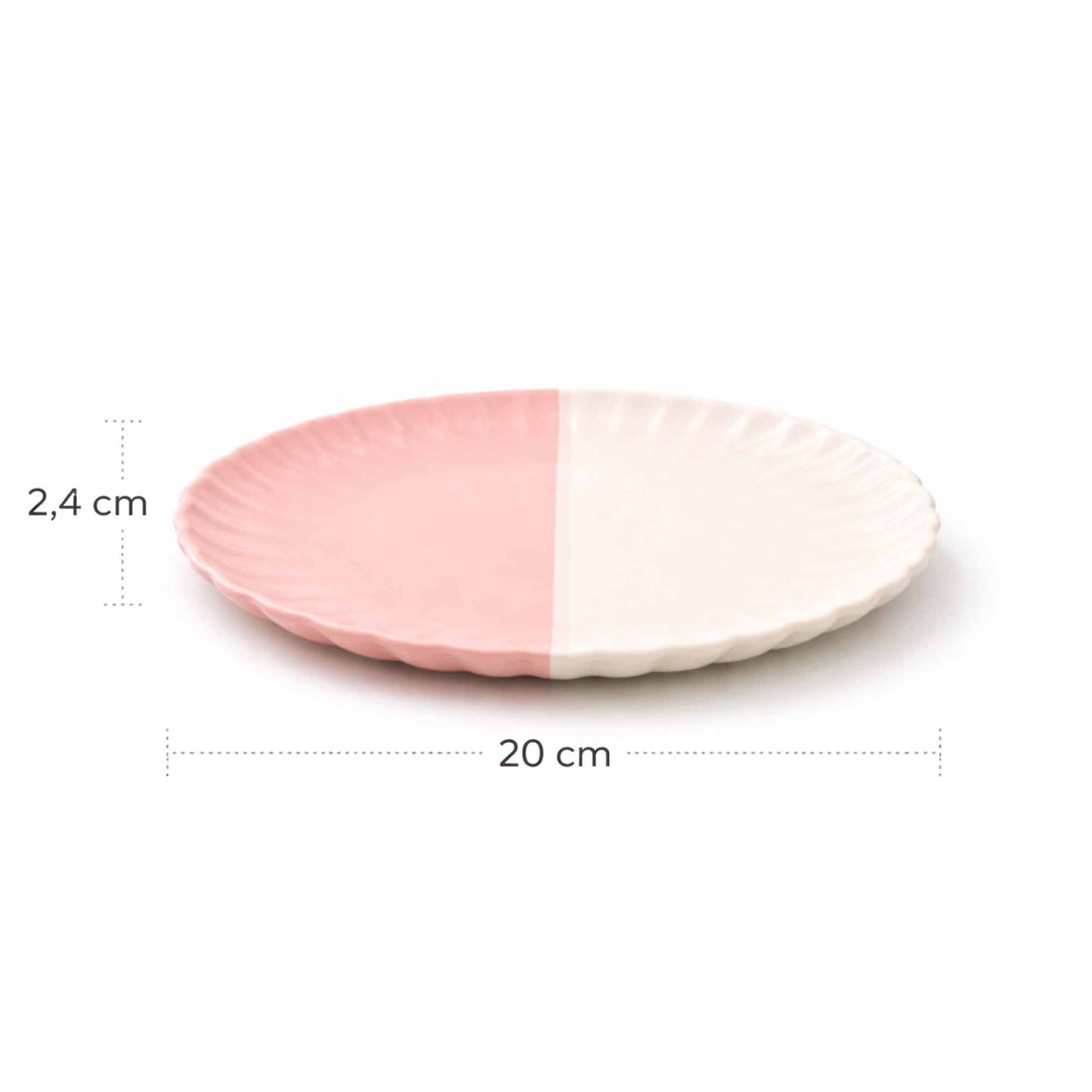Strawberry Vanilla - Snack Plate - Set of 2 & 6