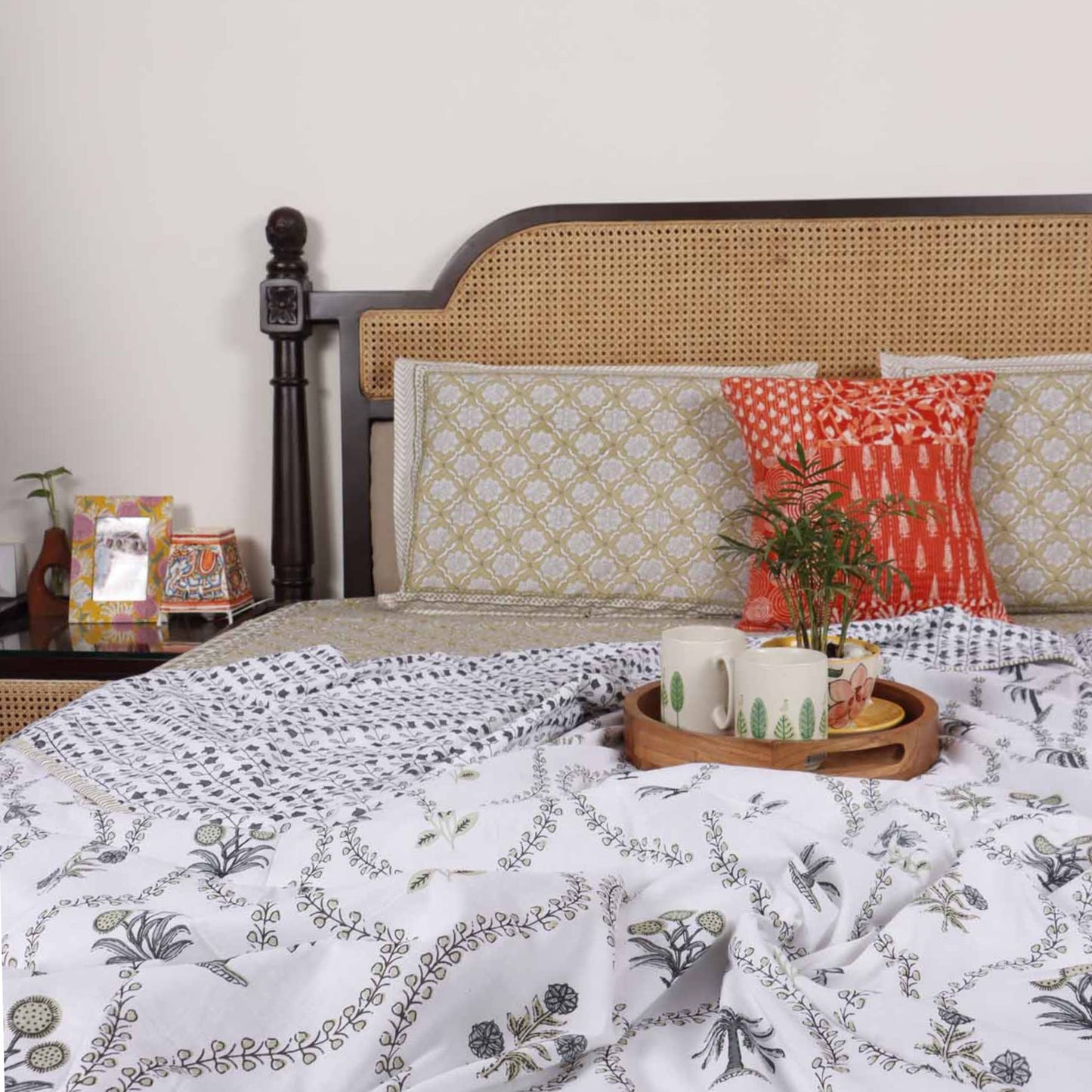 Double Bed Reversible Mul Dohar – Sparsh Blue
