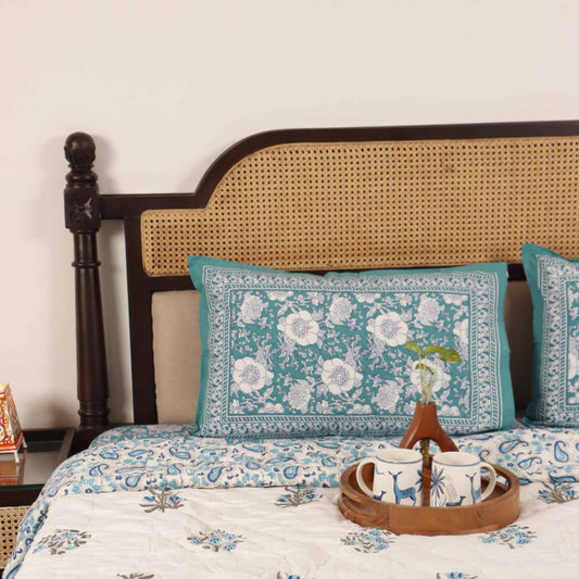 Neer - Hand Block Single Bed Quilt