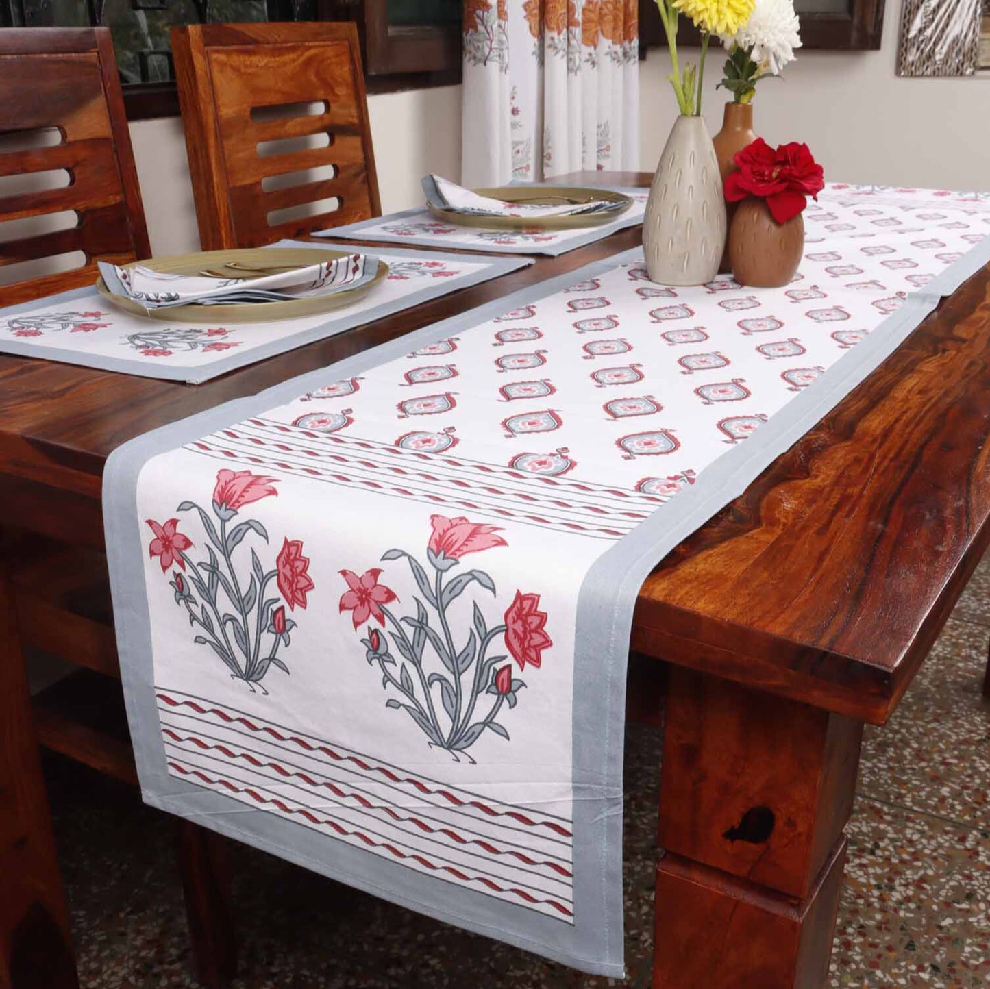 Shalimar Blue - Table Runner, Table Mats and Napkins