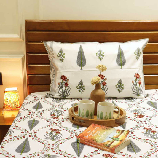 Khushamadeed - Single Bed Bedsheet (60x90 Inches)