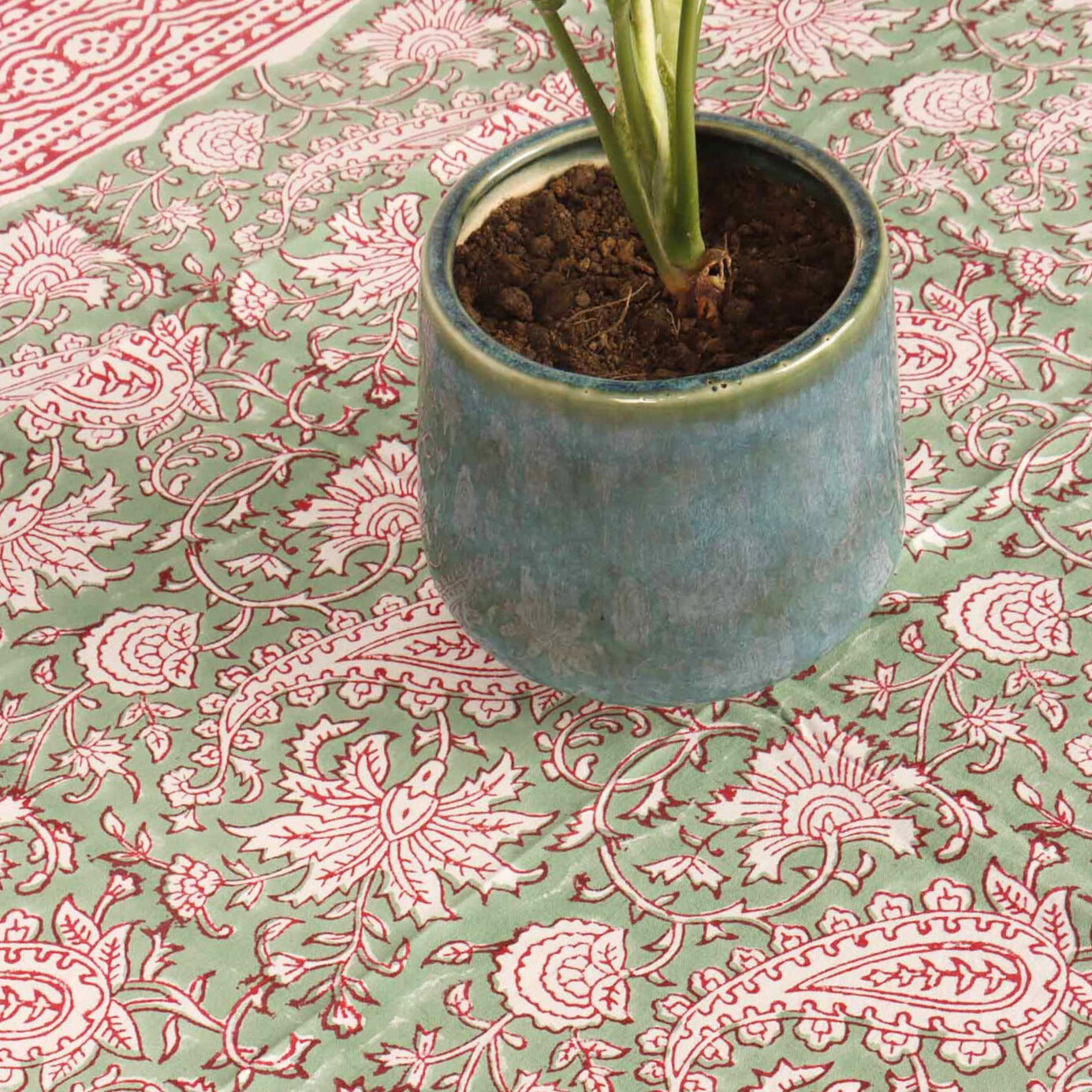 Amala Hand Block Printed Center Table Cover