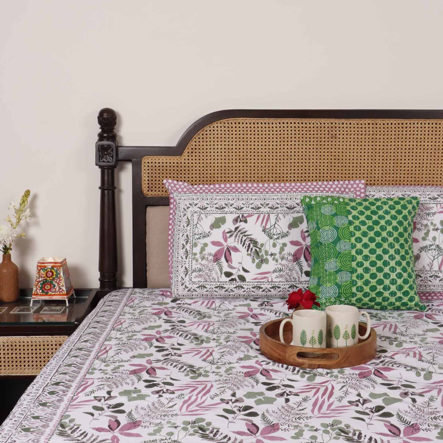Kainaat Purple - Flat I Fitted Bedsheet (90x108 Inches)