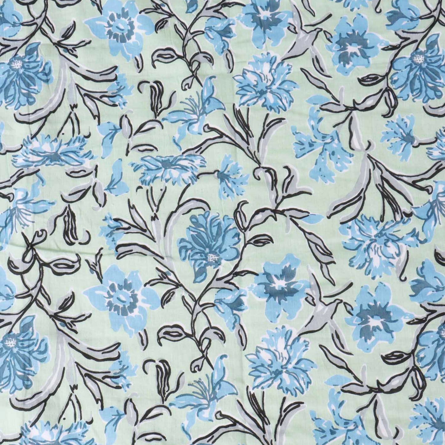 Double Bed Reversible Mul Dohar – Piku Blue