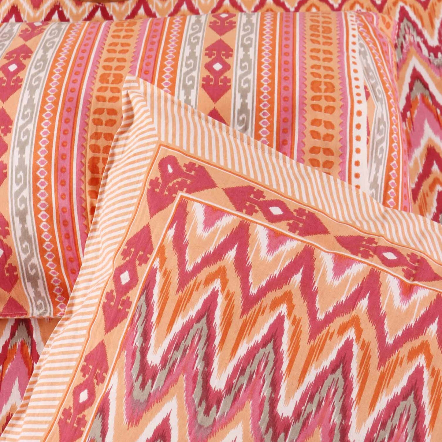 Niyati Pink - Flat I Fitted Bedsheet (90x108 Inches)