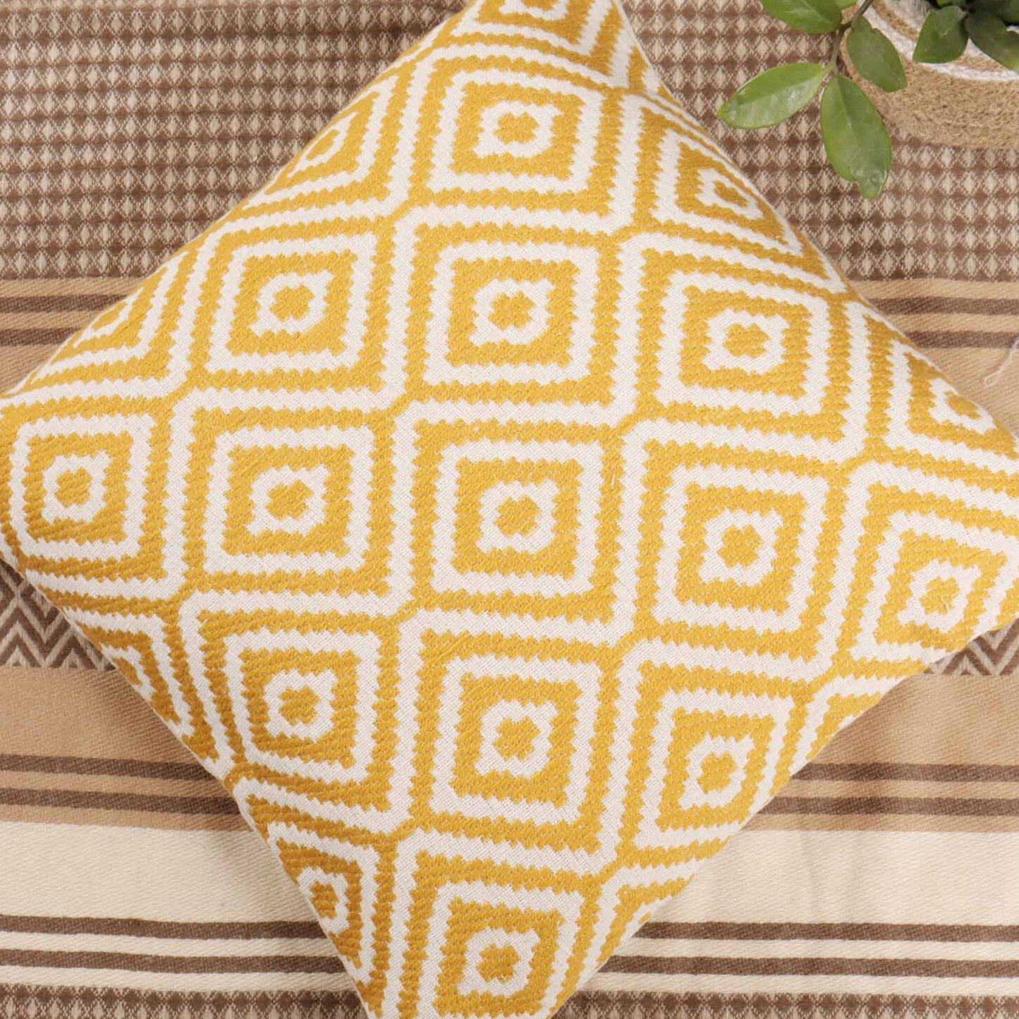 Yellow Puzzle - Cushion Cover