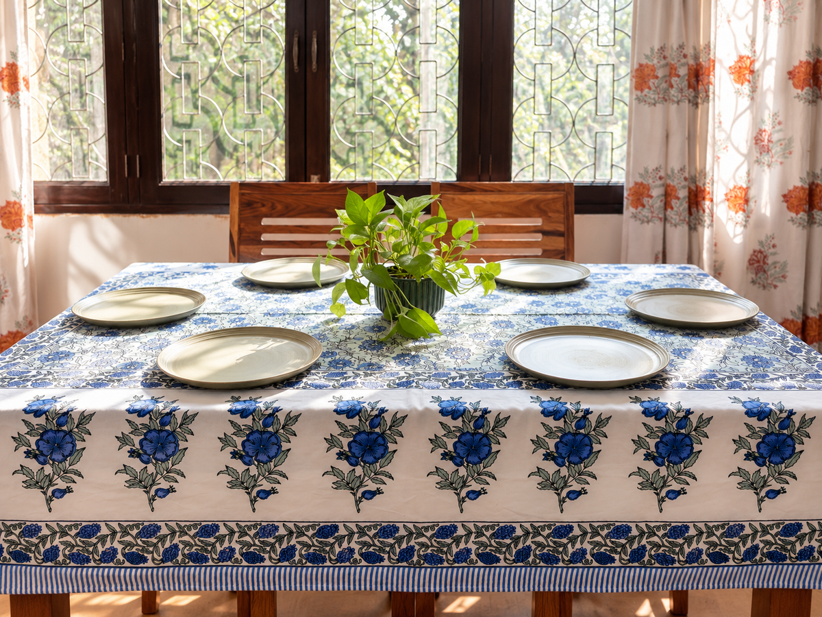 Vasundhara - Six Seater Dining Table Cover