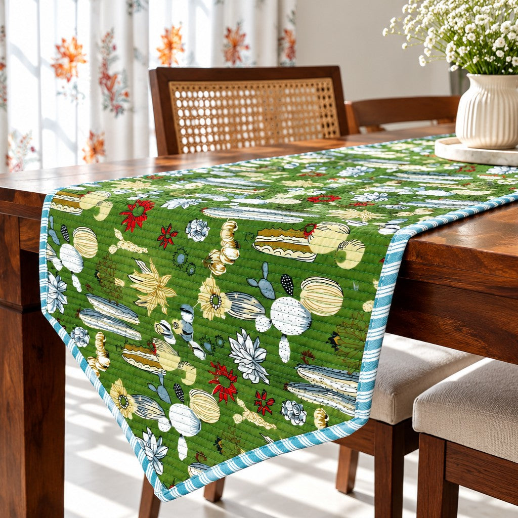 Cactus - Quilted Table Runner