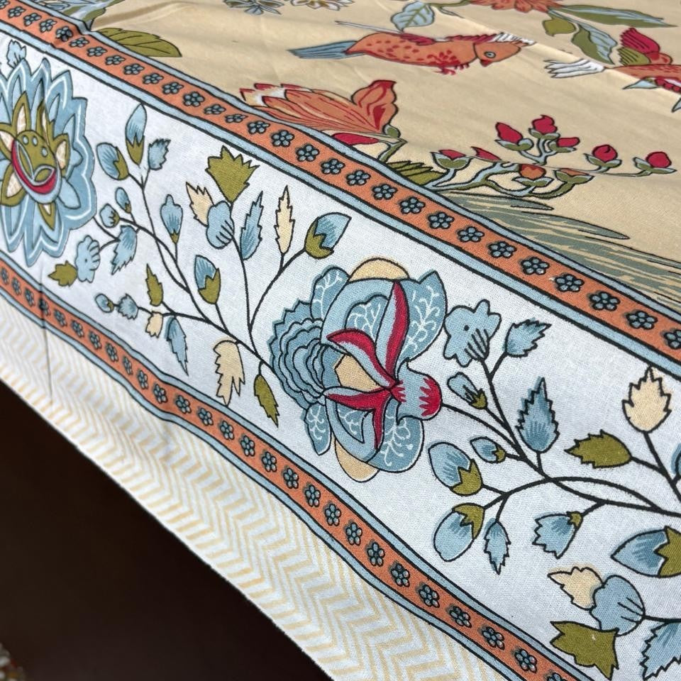 Tota Maina - Single Bed Bedsheet (60x90 Inches)