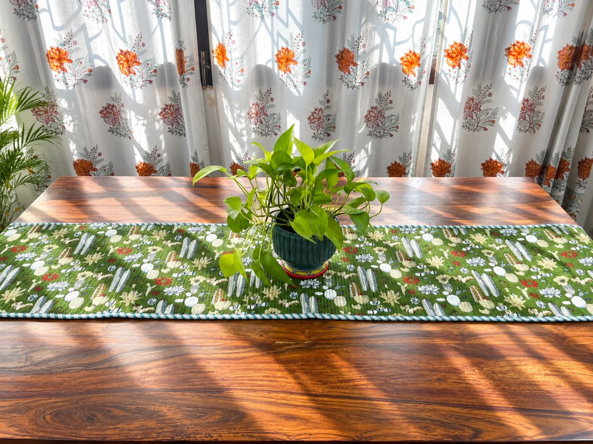Cactus - Quilted Table Runner