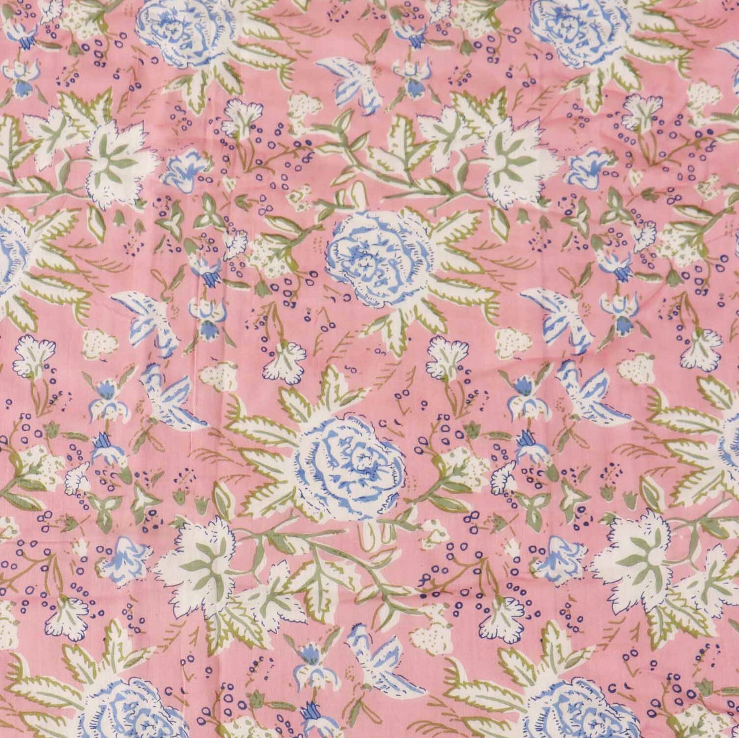 Double Bed Reversible Mul Dohar – Strawberry Menthol