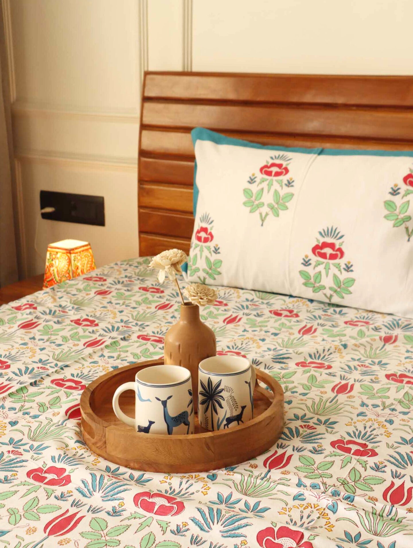 Lotus - Flat I Fitted Bedsheet (100x108 Inches)