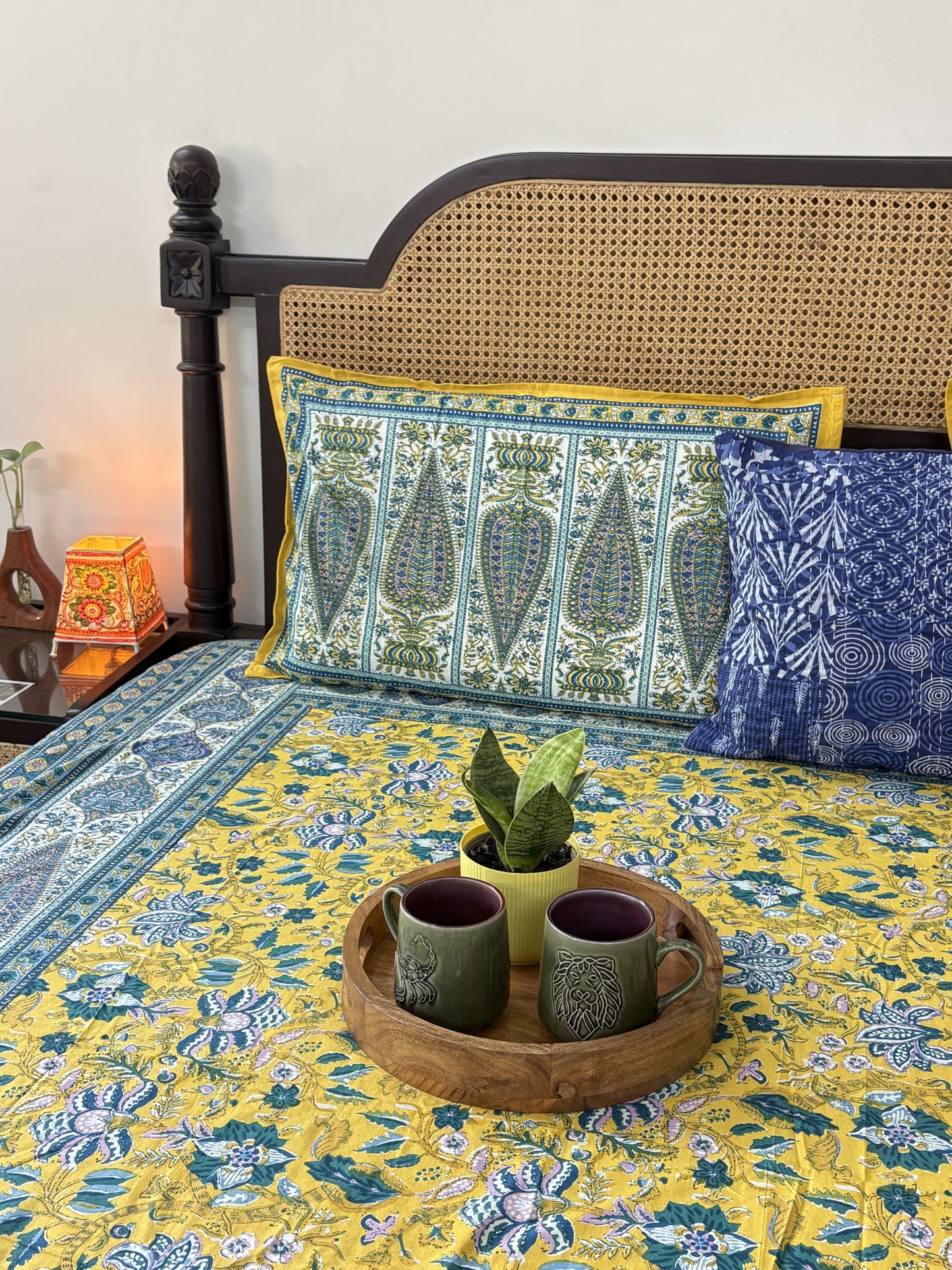 Kanak - Flat I Fitted Bedsheet (108x108 Inches)