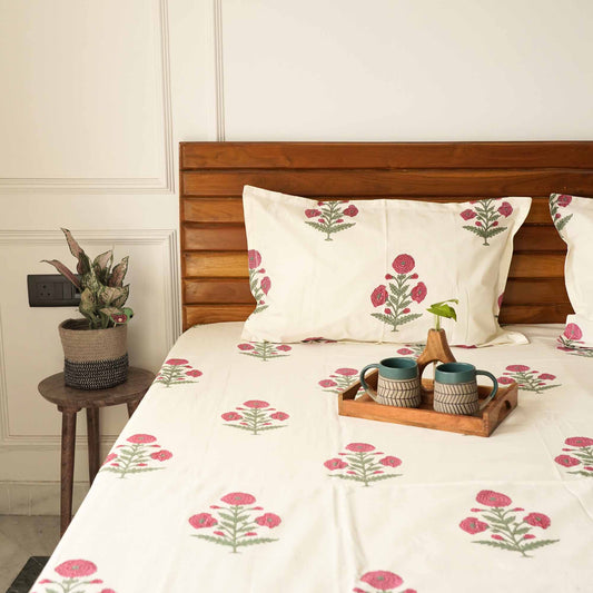 Gulbahar - Flat/Fitted Bedsheet (108x108 Inches)