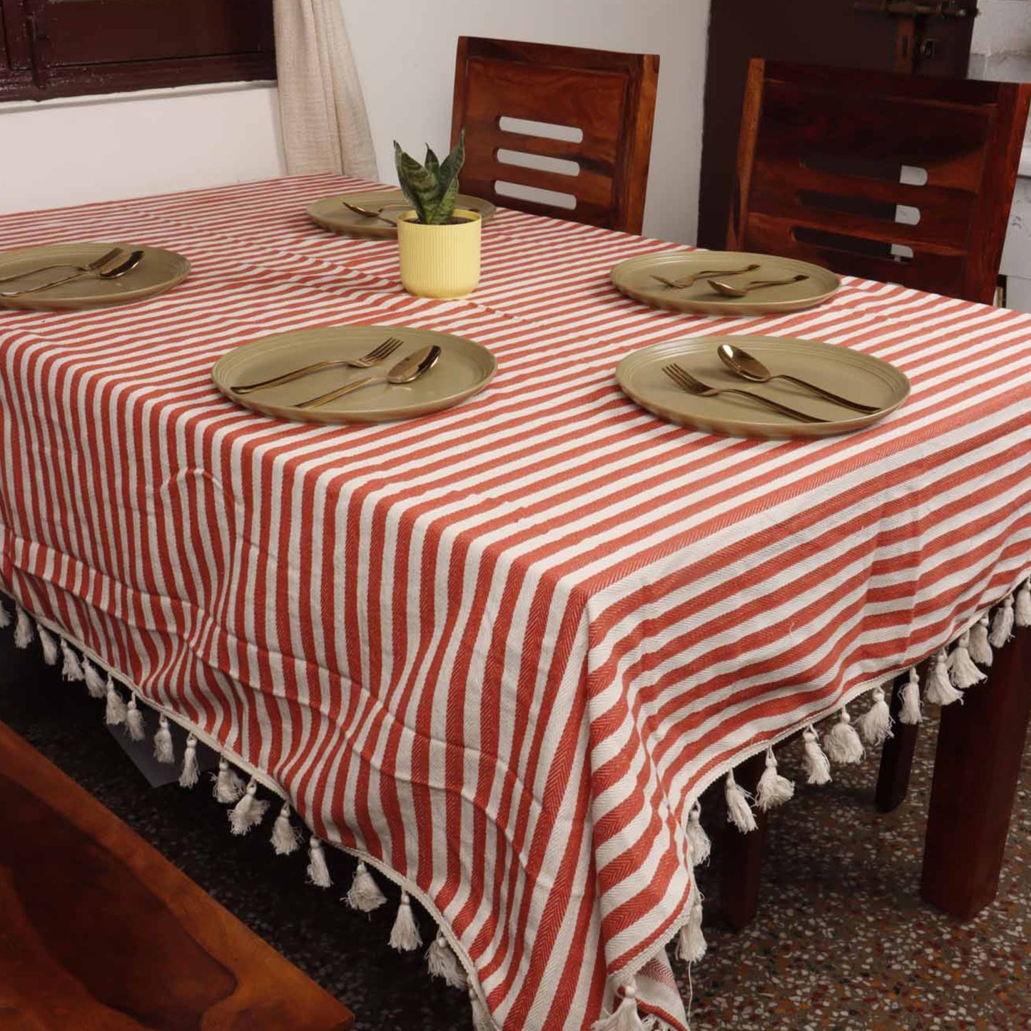 Lines - Table Cover - Red