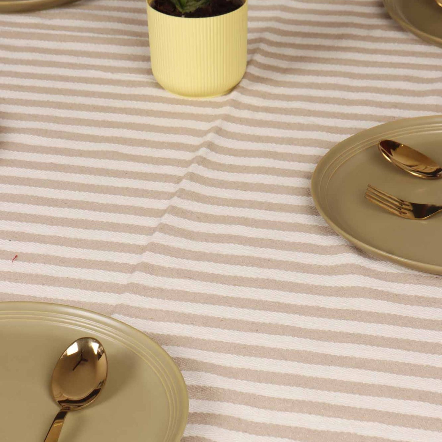 Lines - Table Cover - Beige