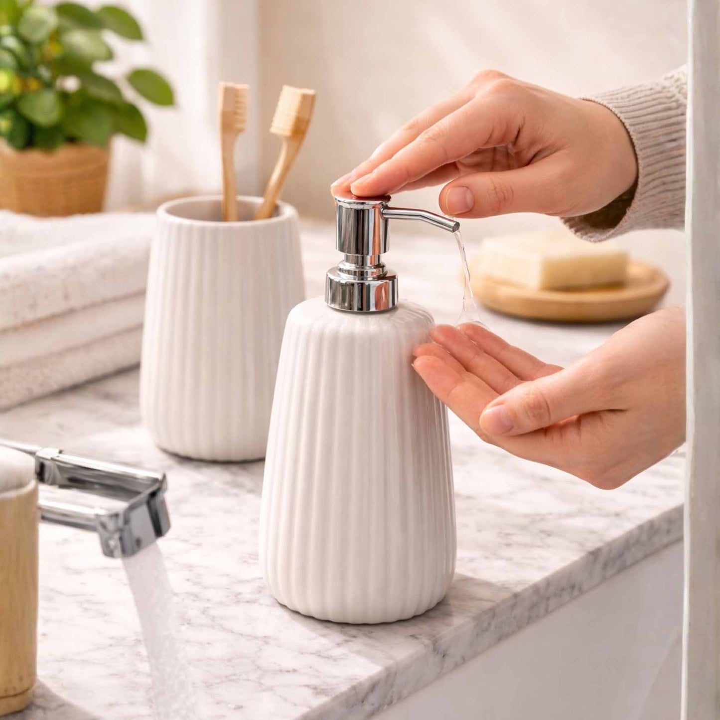 Bathroom Set - White