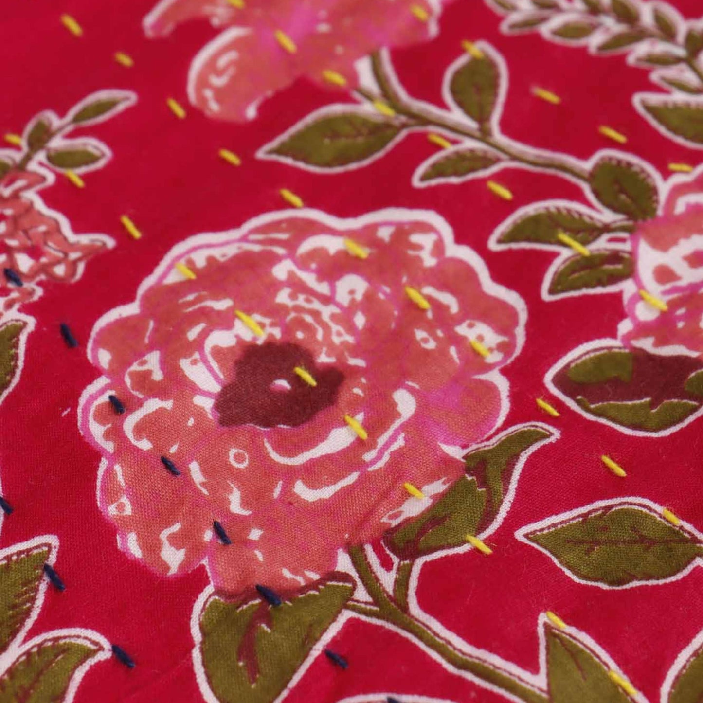 Gulkand - Kantha Stitch Bedcover