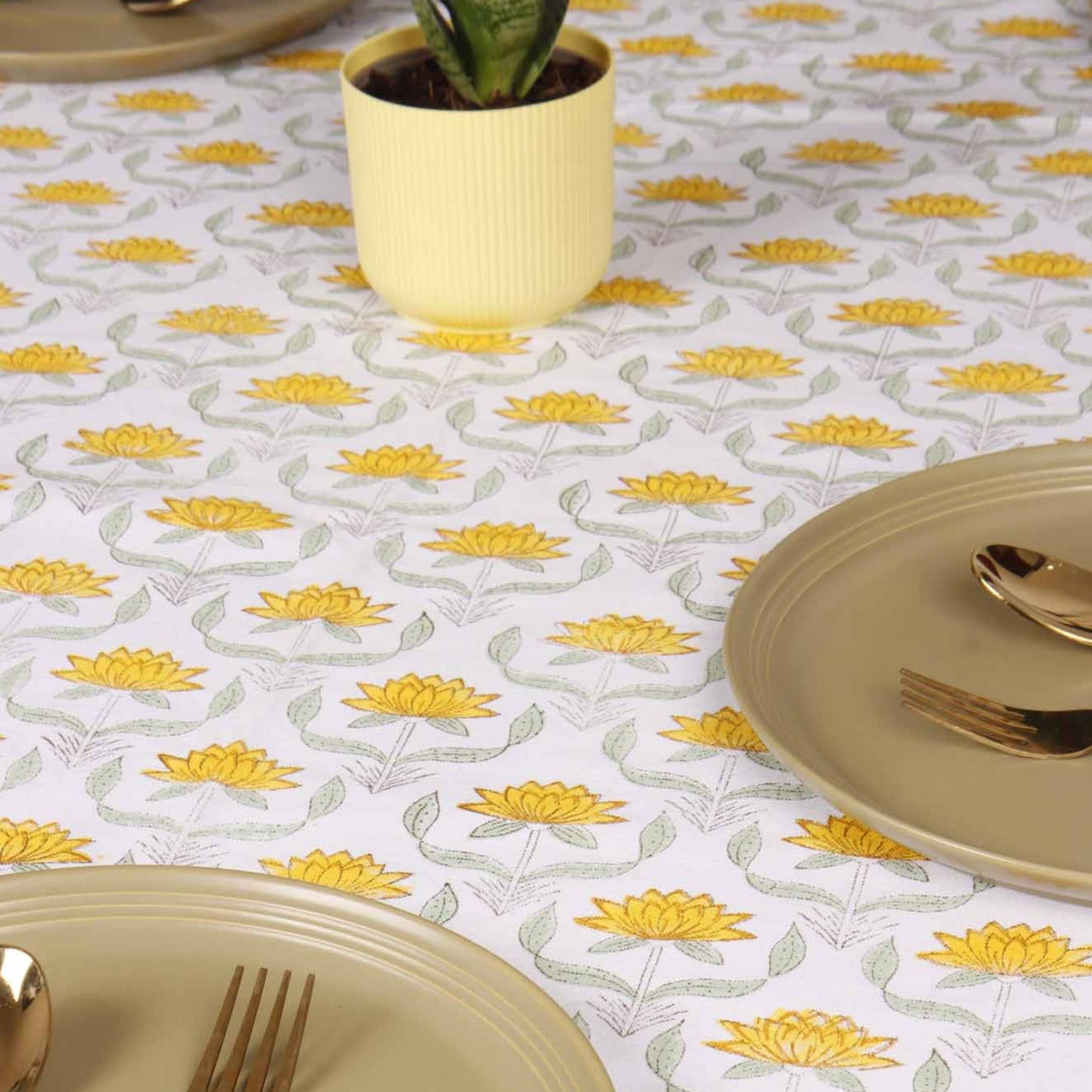 Darbar E Khaas - Hand Block Six & Eight Seater Dining Table Cover