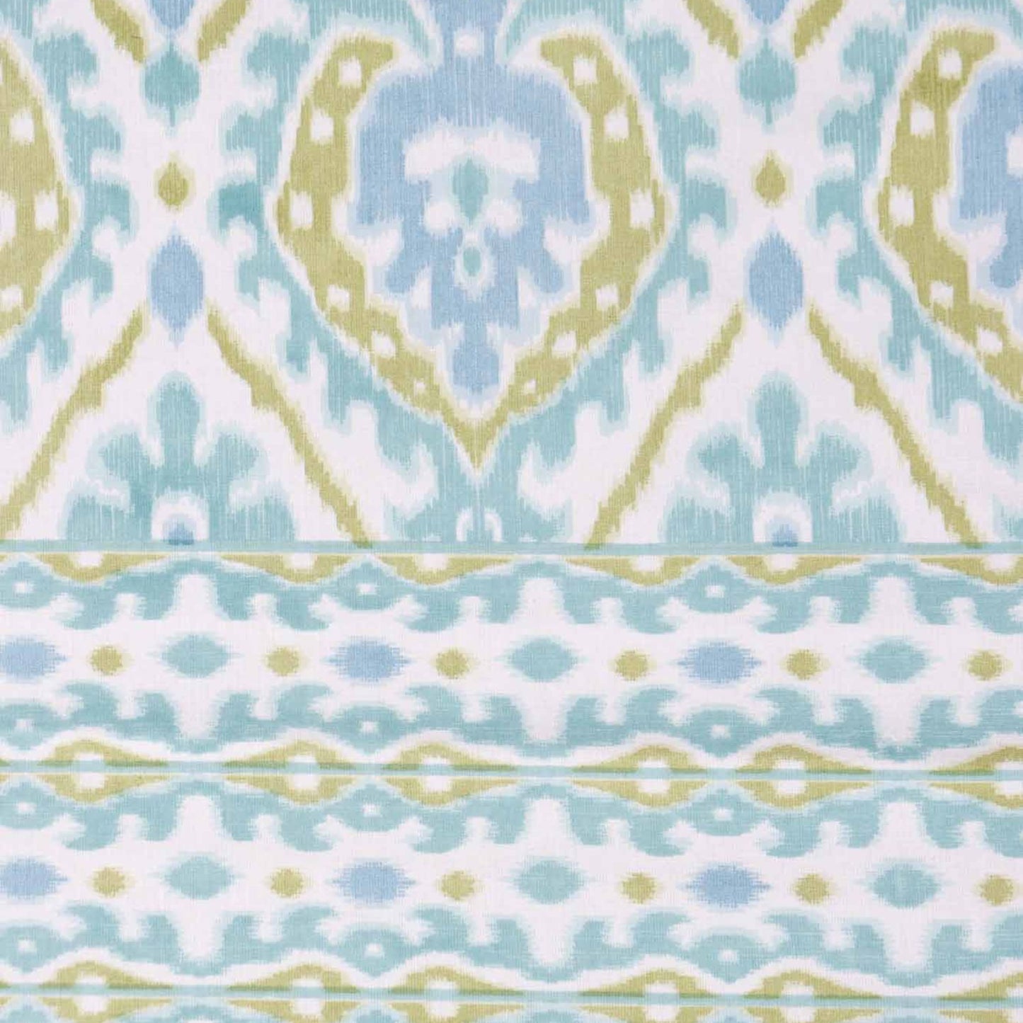 Ikkat Aqua - Single Bed Bedsheet (60x90 Inches)