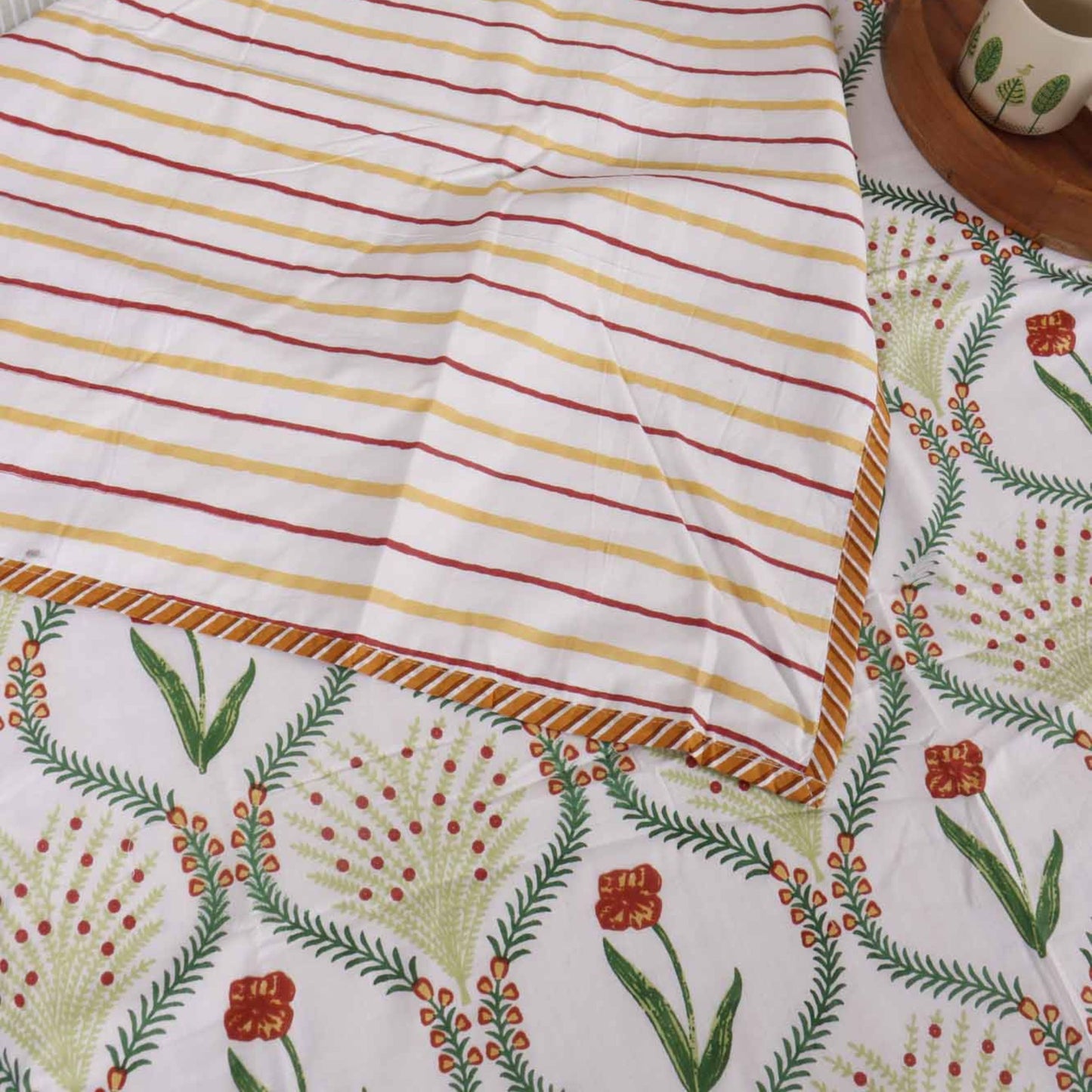Pair of Single Bed Reversible Mul Dohar – Kyaari