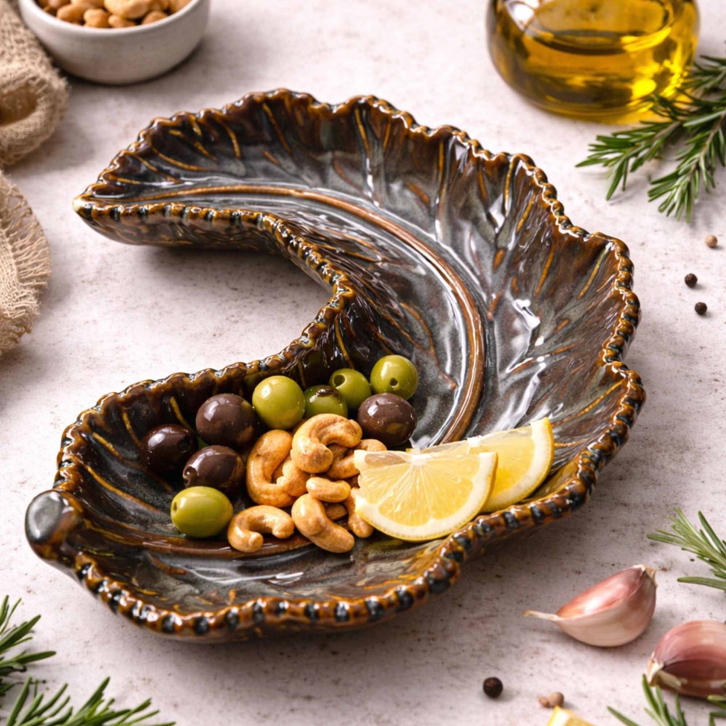 Twisted Leaf Platter