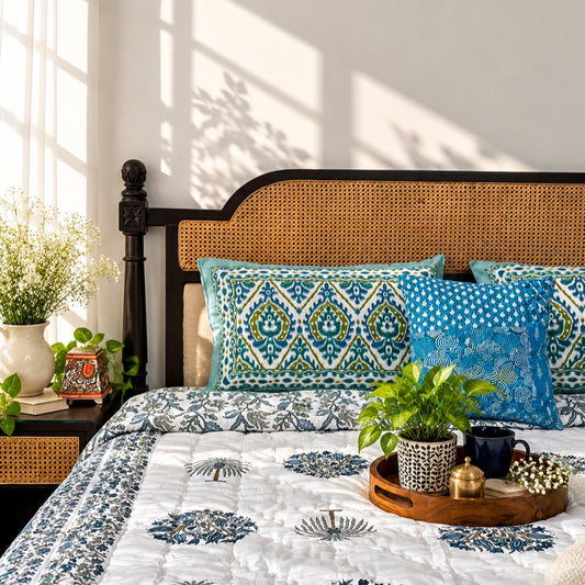 Ananta Blue - Double Bed Quilt