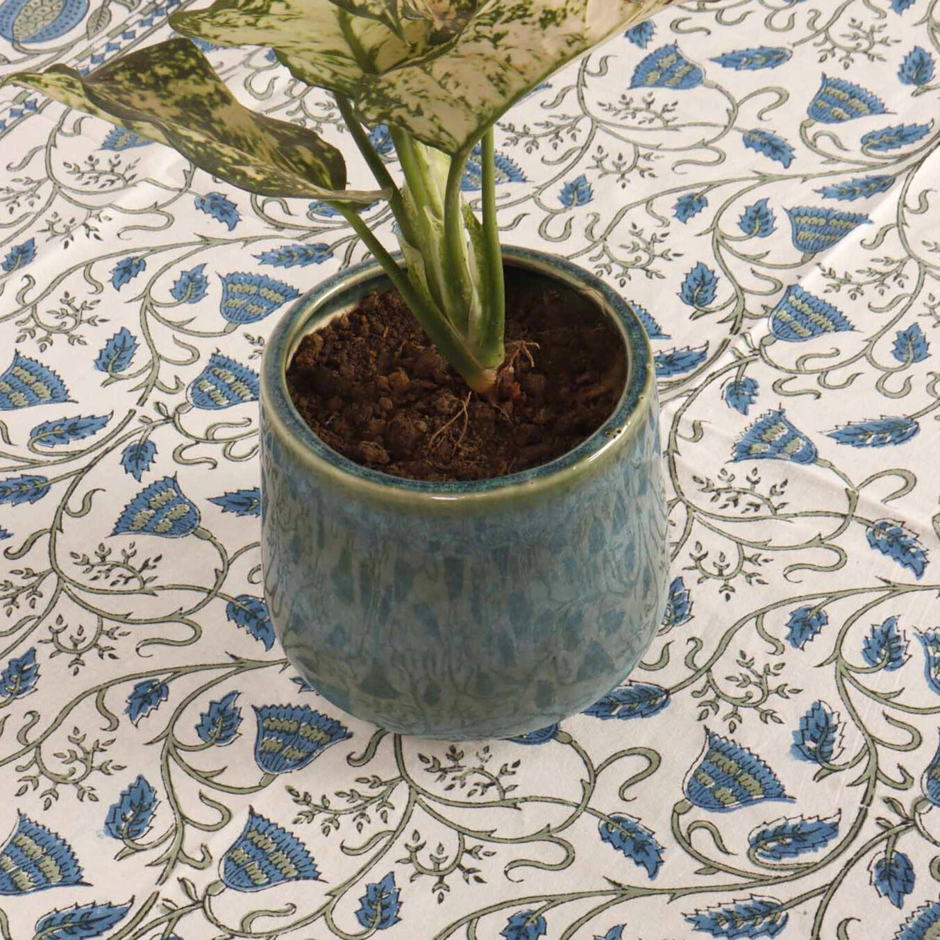 Nayanika Hand Block Printed Center Table Cover