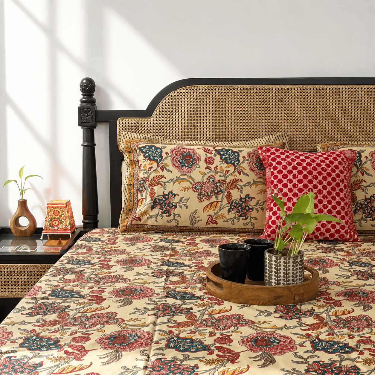 Chartlook Beige - Flat I Fitted Bedsheet (108x108 Inches)