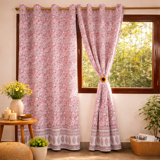 Block Print Curtain - Mallika