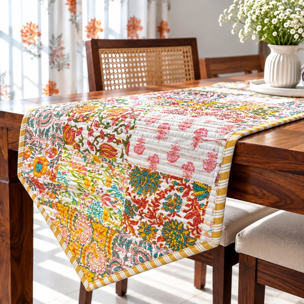 Pastel Patchwork - Quilted Table Runner