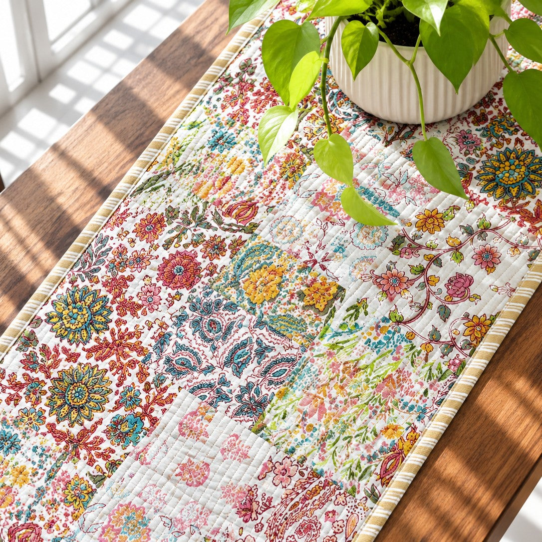 Pastel Patchwork - Quilted Table Runner