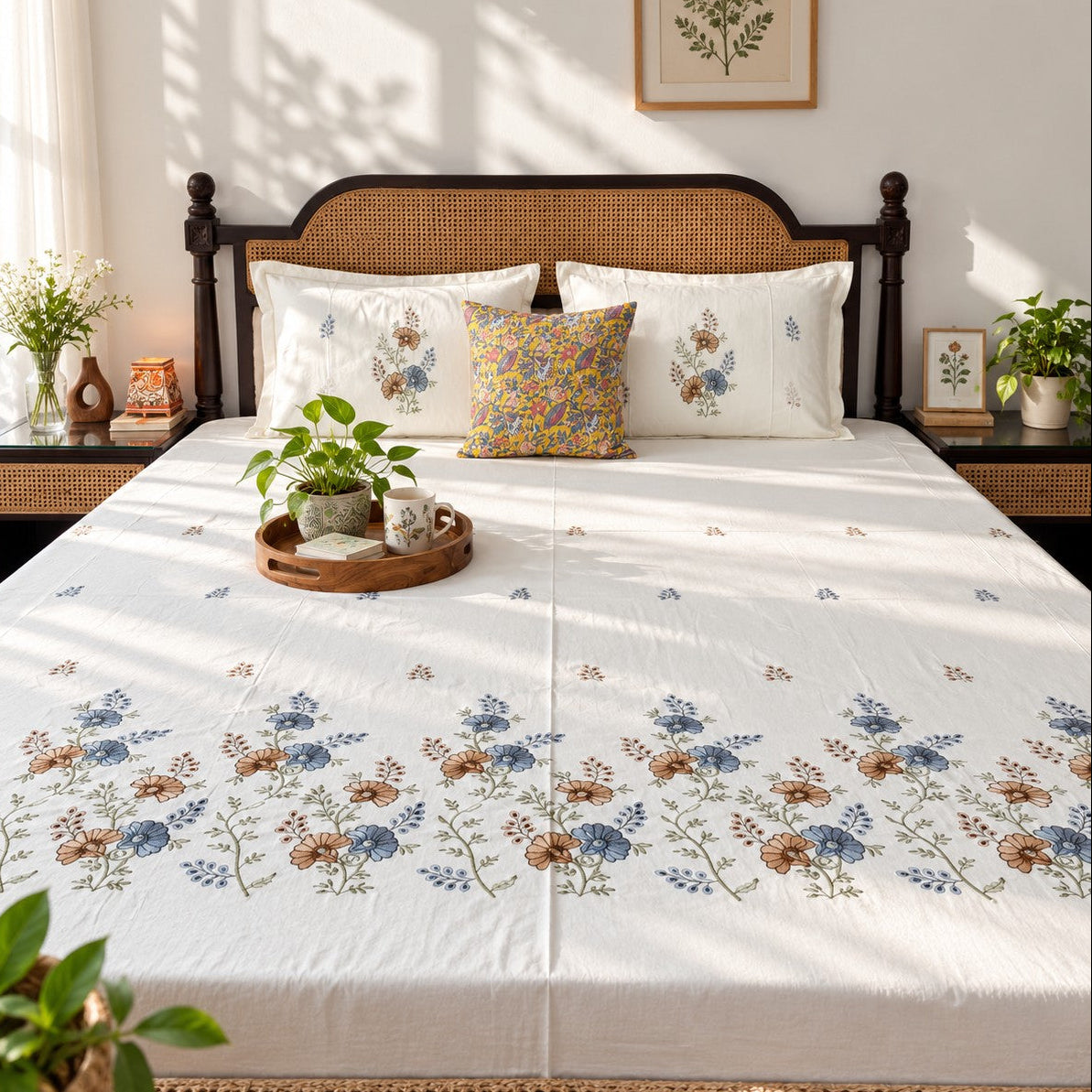 Festive Embroidery Edition - Haridra (108x108 Inches)
