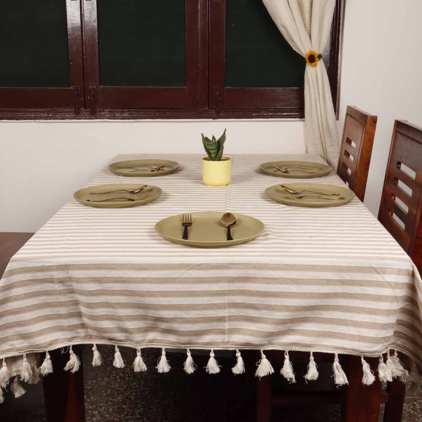 Lines - Table Cover - Beige