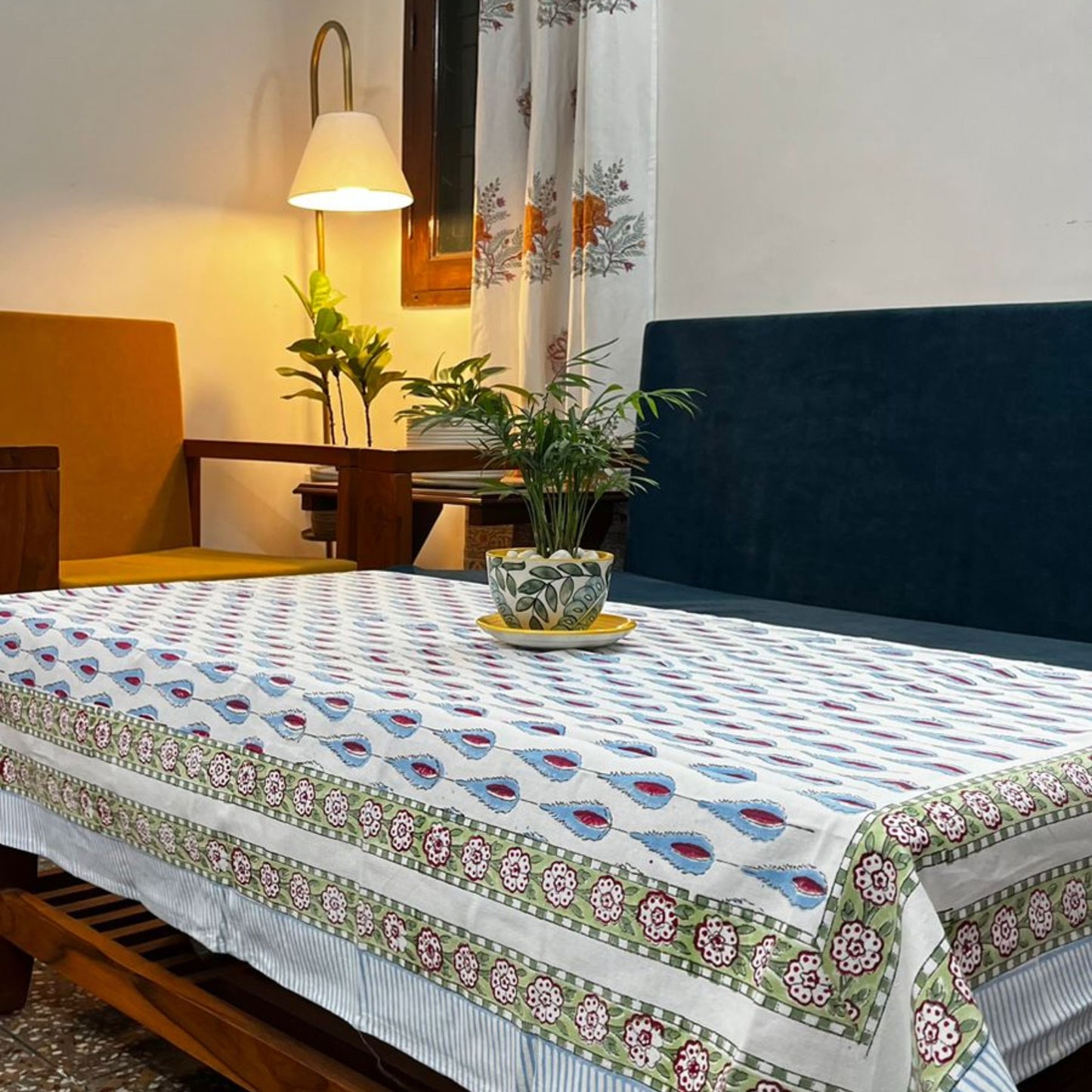 Chinaar - Hand Block Printed Center Table Cover