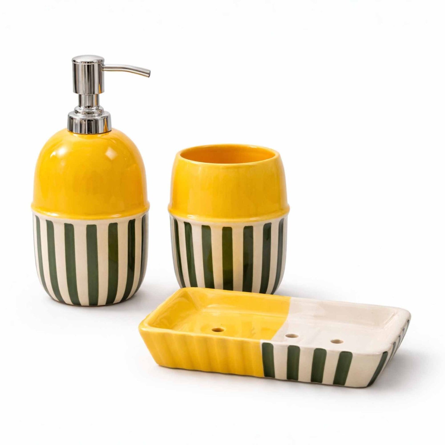 Bathroom Set - Yellow Green