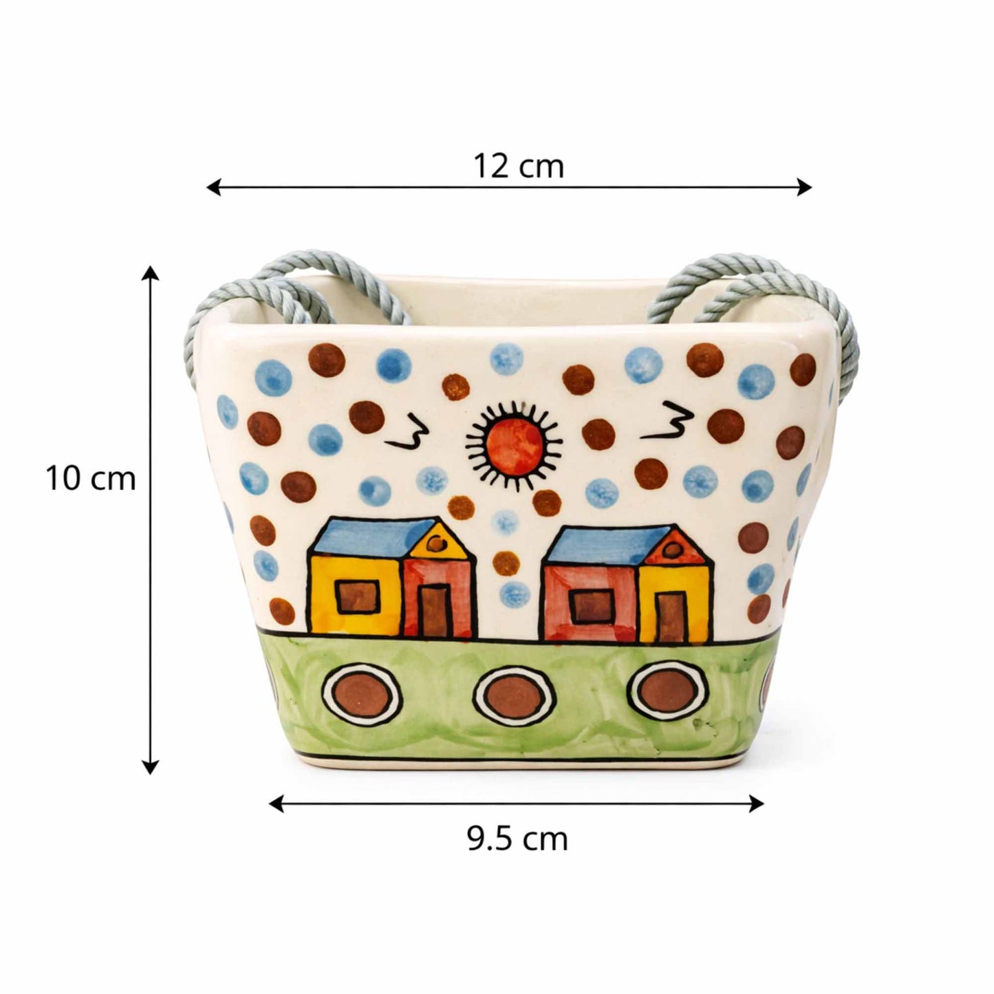 Hanging Planter - Houses