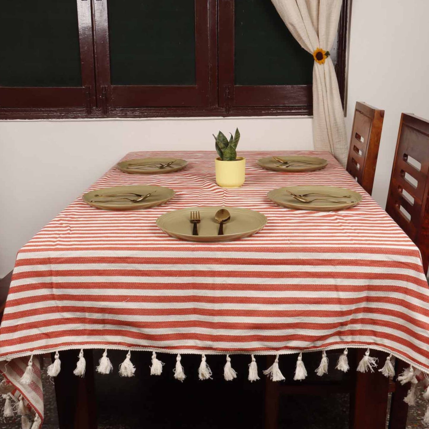Lines - Table Cover - Red