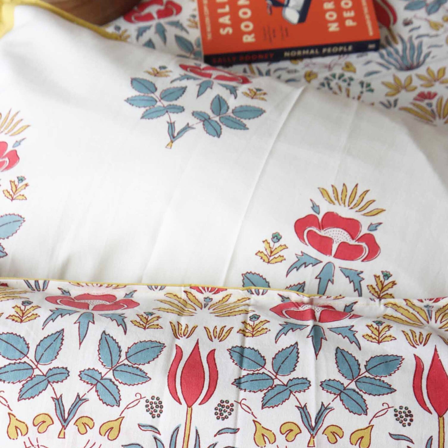 Lotus Yellow - Flat I Fitted Bedsheet (100x108 Inches)