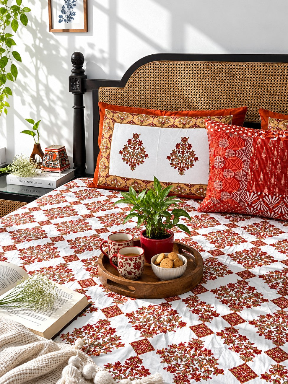 Muskan Orange - (120x120 Inches)