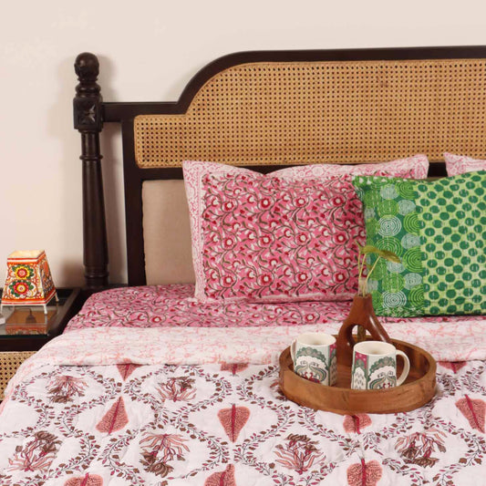 Khushamadeed Red - Single Bed Razai