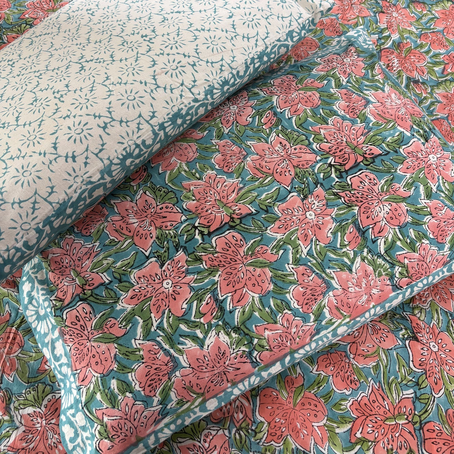 Prakriti - Handblock Bedsheet (90 x 108 inches)