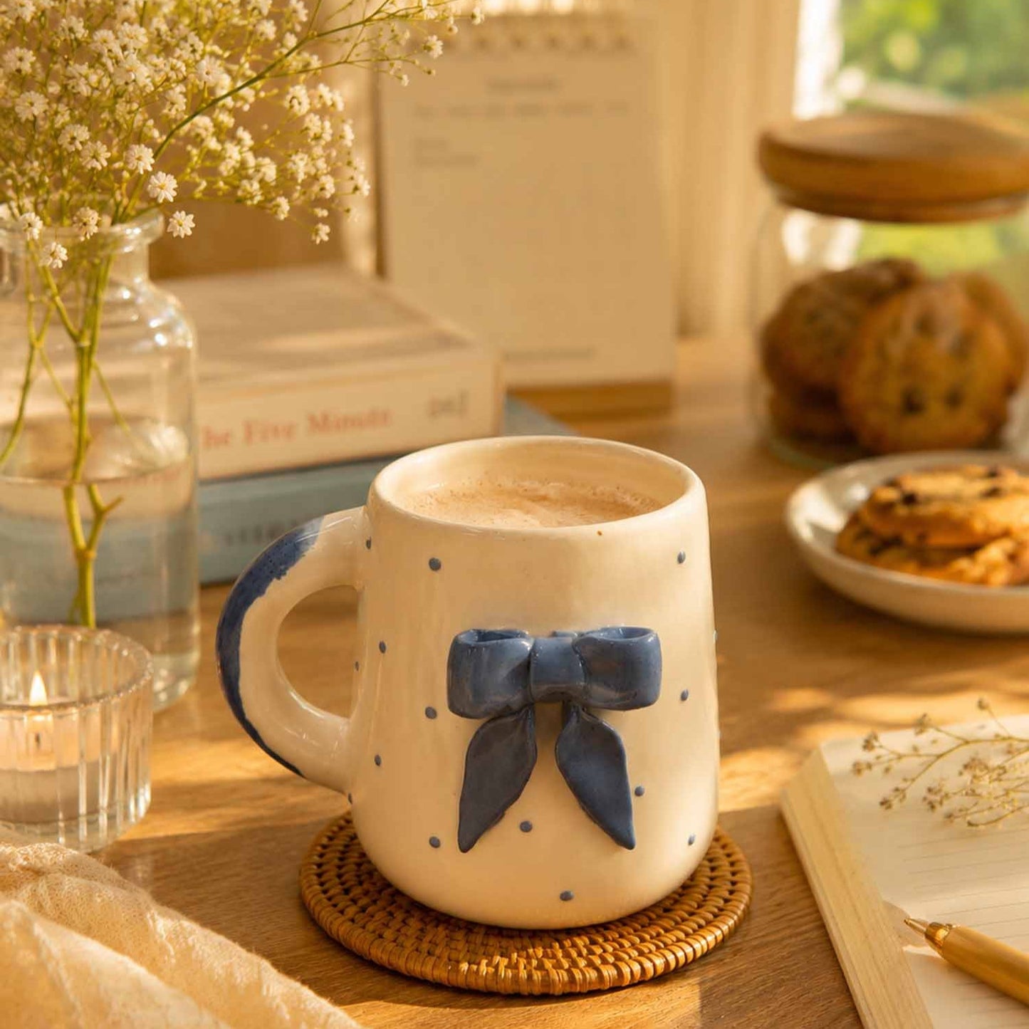 Mug With A Bow blue