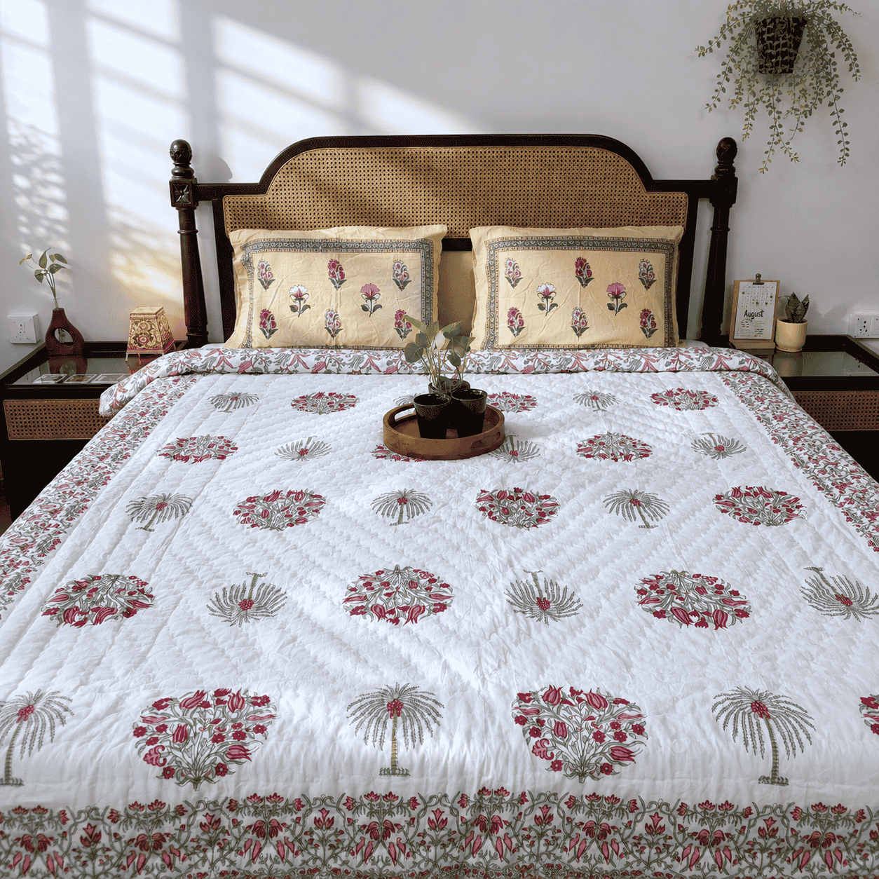 Ananta Pink- Double Bed Razai/ Comforter