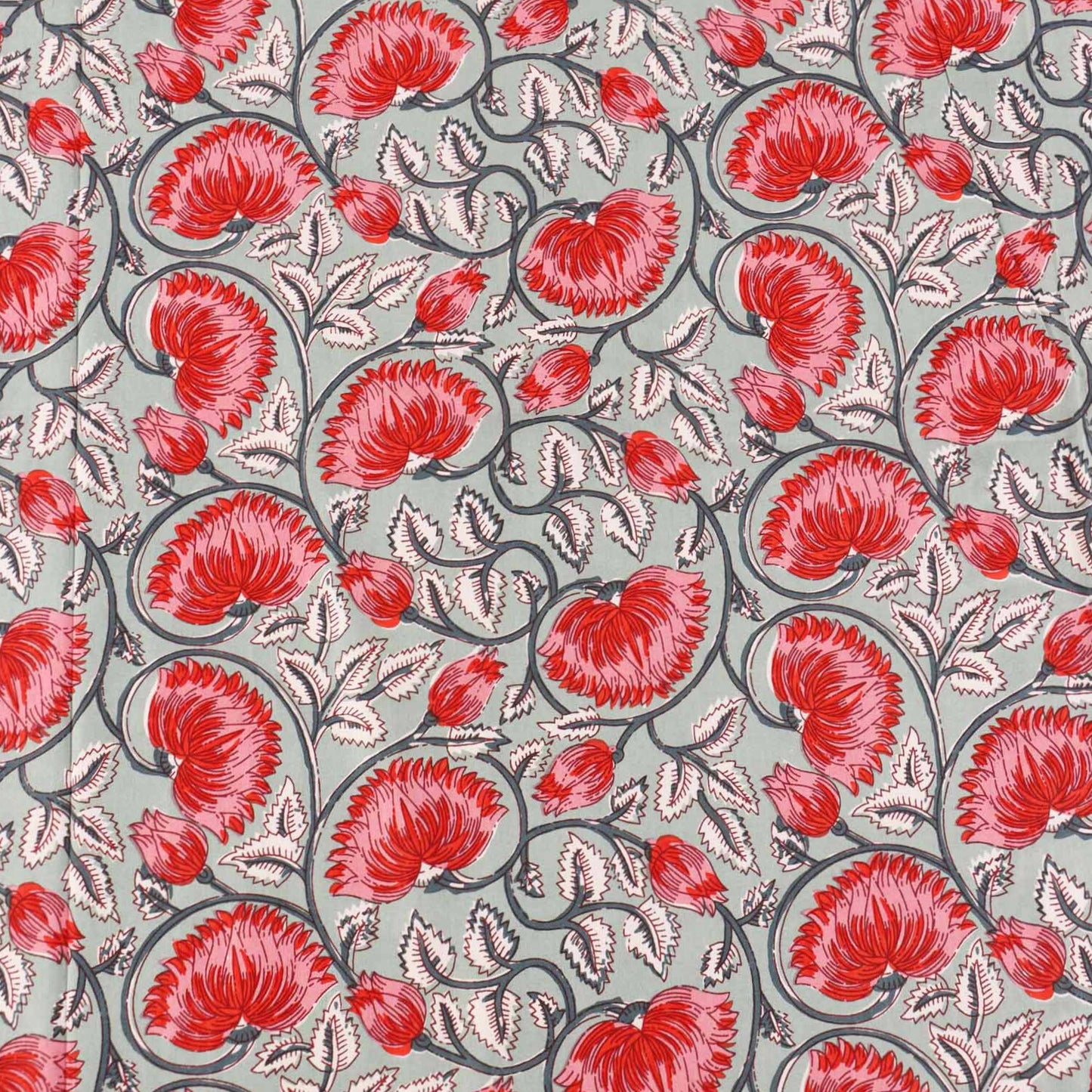 Begum Grey - Flat I Fitted Bedsheet (90x108 Inches)