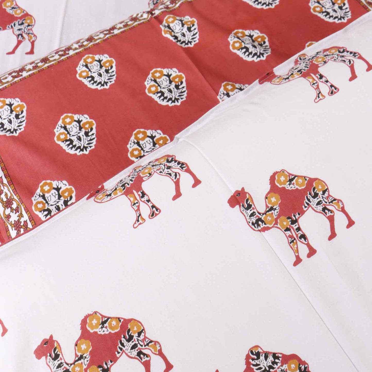Jaisalmer - Flat I Fitted Bedsheet (90x108 Inches)