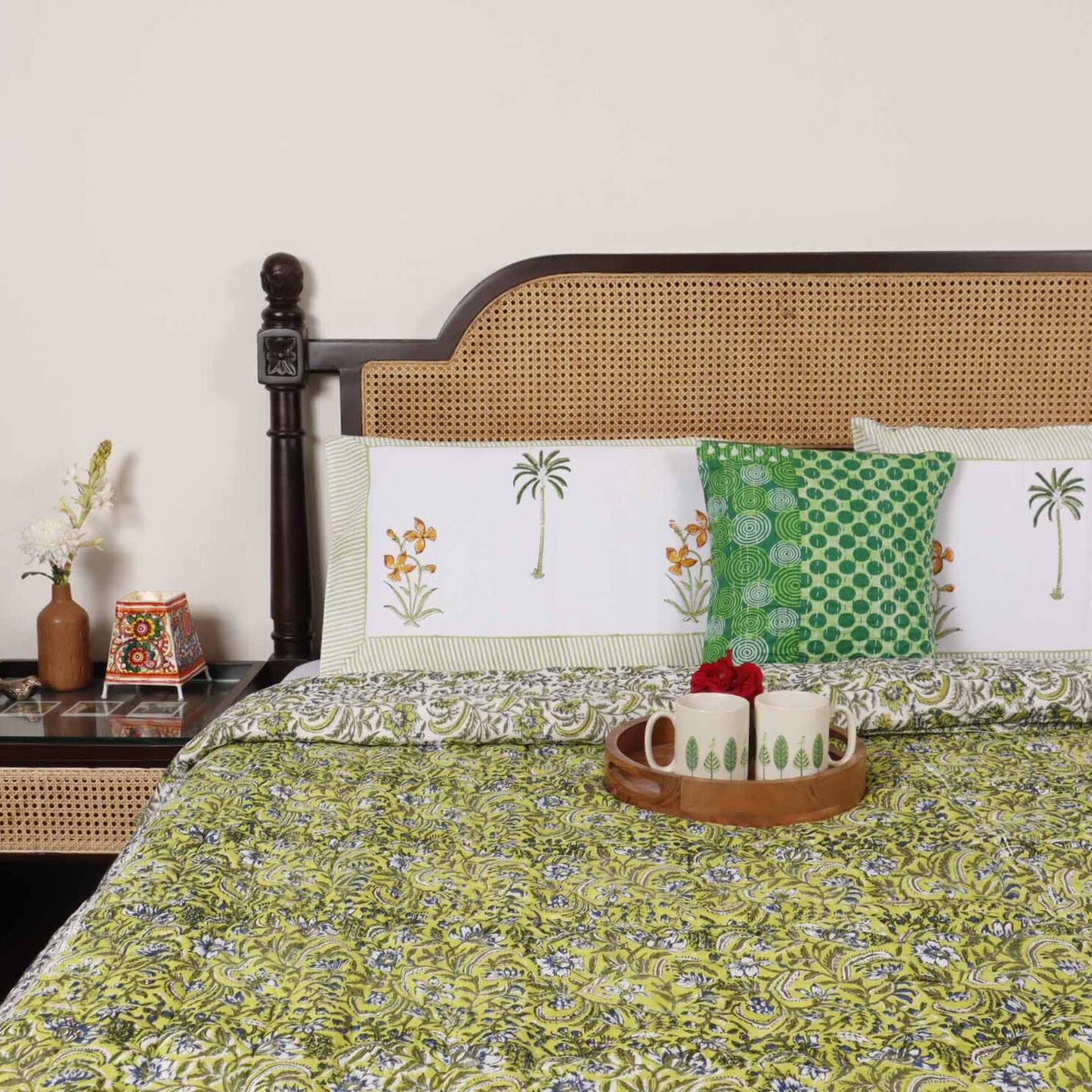 Phulwari - Handblock Razai