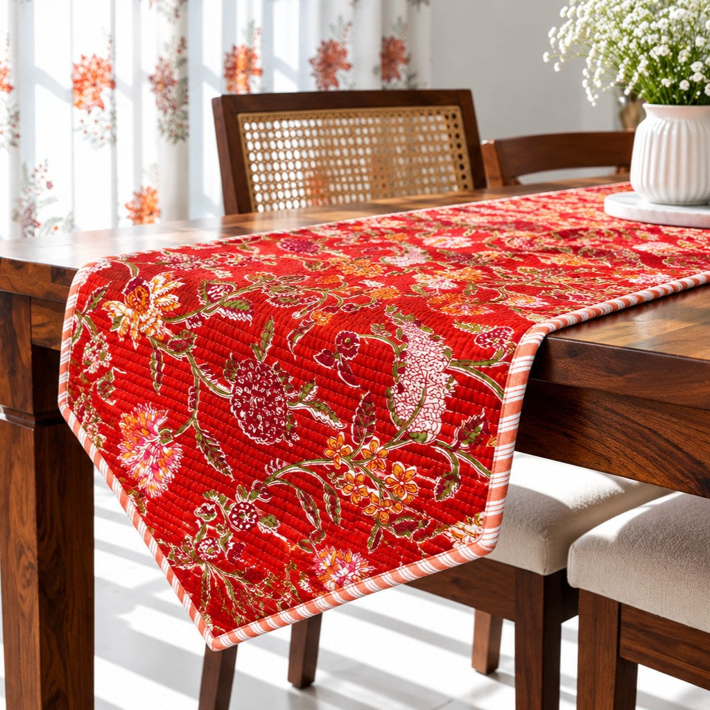 Poppy - Quilted Table Runner