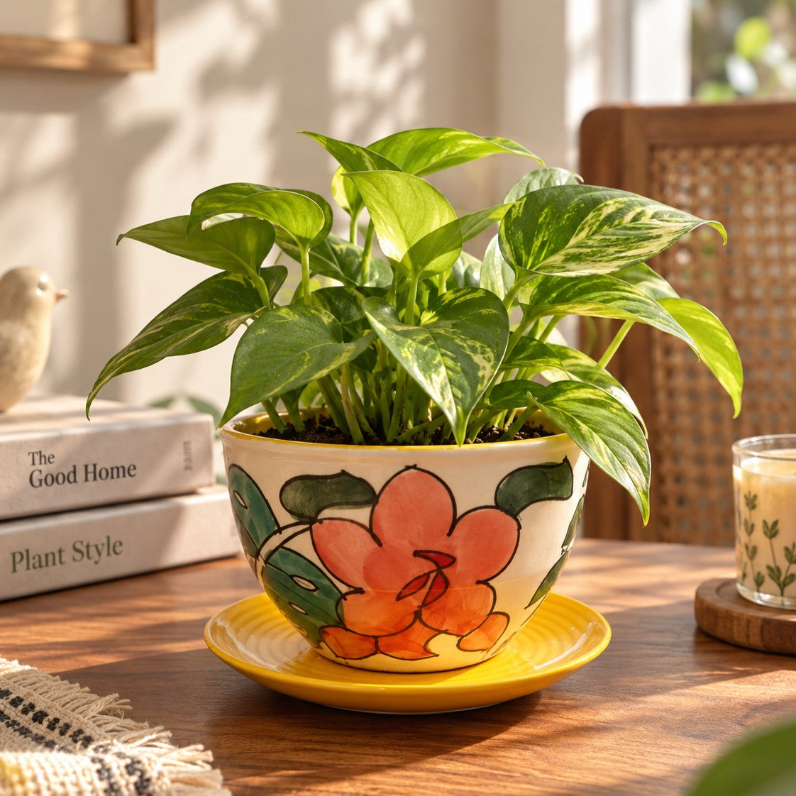 Spring Shades II Planter with Drain Plate